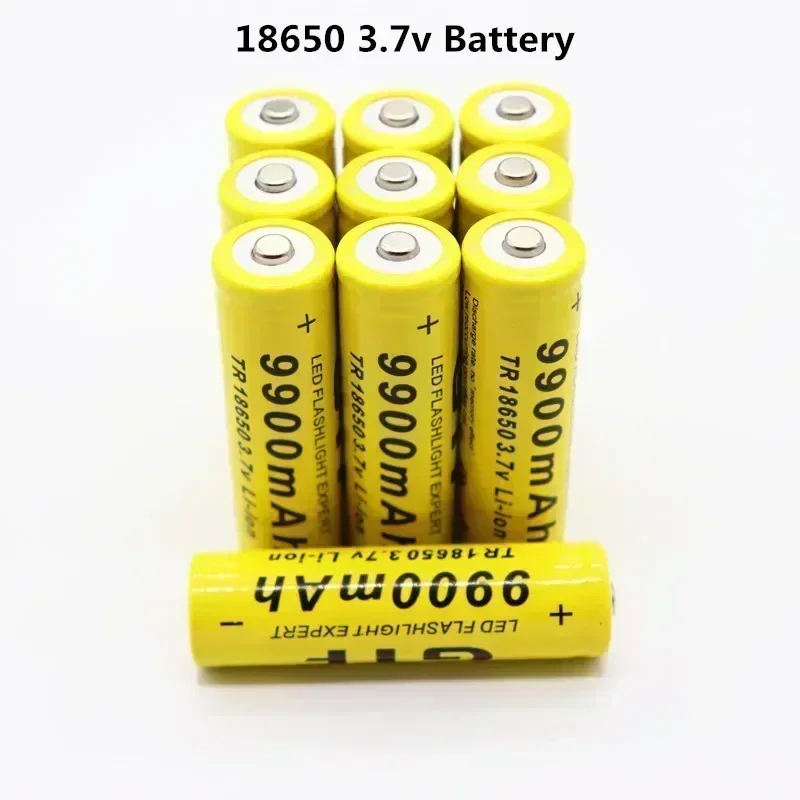 18650. Lithium ion battery A high-power flashlight with a large capacity 3.7V 9900mah GTF rechargeable battery Headligh