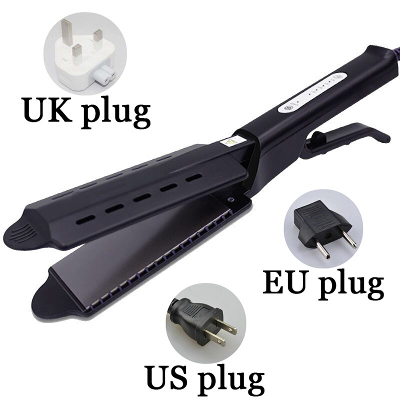 Rettetang Brann-gir temperatur hårkrøller keramisk turmalin ionisk flatjern Curling kvinner hårstyling