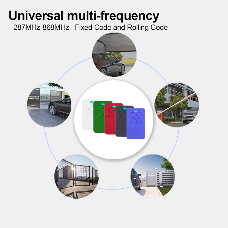 280mhz-900mhz Garage Remote Gate Remote Control 433.92MHz Sliding Gates Door Opener Automatic Frequency Modulation