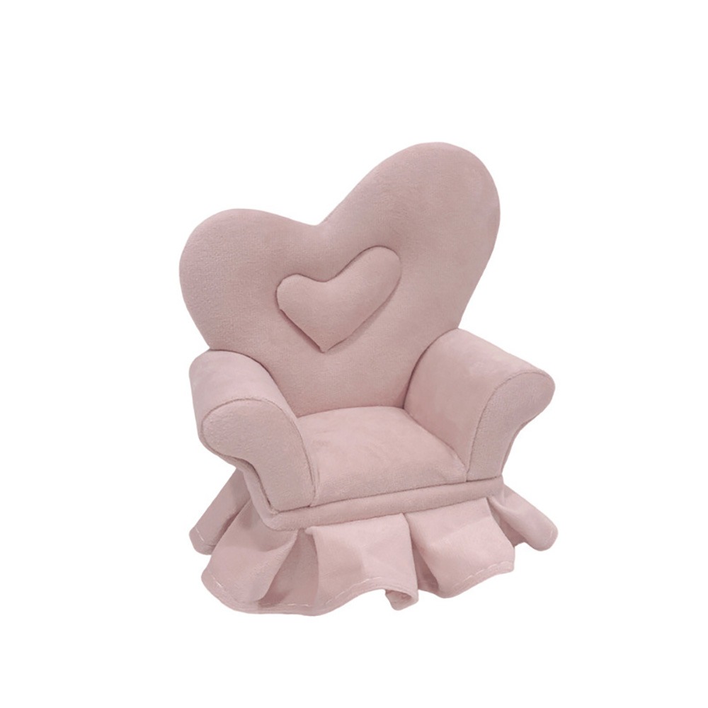 Dutch Velvet Sofa Shaped Jewelry Box Bracelet Mini Couch Earrings Ring Display Stand Luxury with Mirror: green