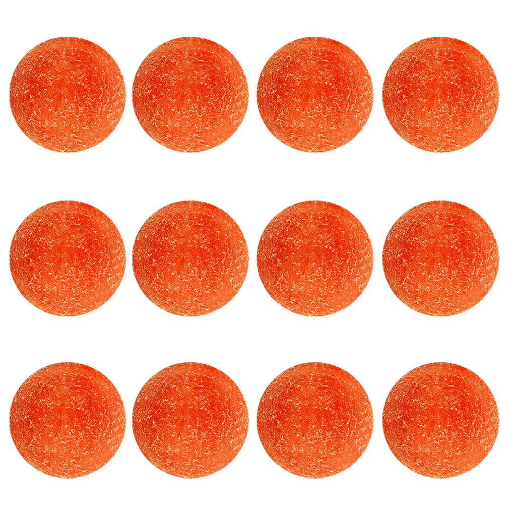 12pcs 36mm Orange Matte Soccer Table Football Foosball Balls Fussball Ball