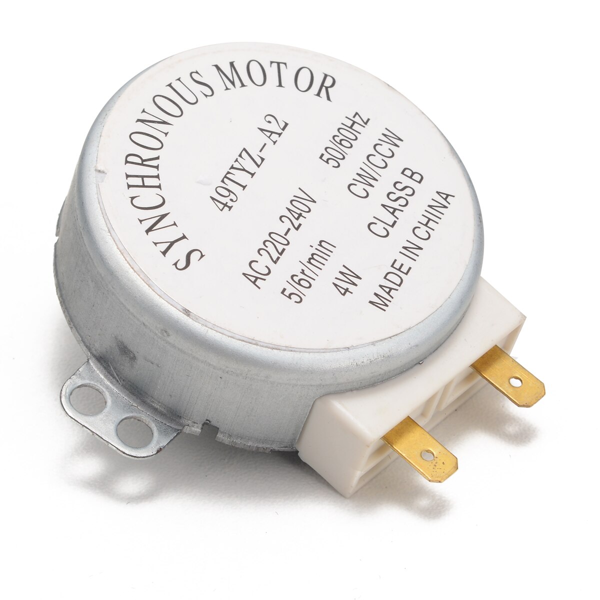 Metal Synchronous Motor 49TYZ-A2 AC 220-240V CW/CCW 4W 4 RPM for Microwave Oven Turntable Synchronous Motor