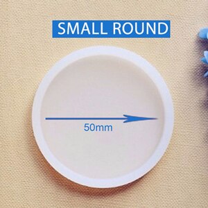 1Pc DIY Clay Plate Mold All-glossy Finish Free Polish Clay Tools Square Round Oblong Rectangle Oval Different Size: Black