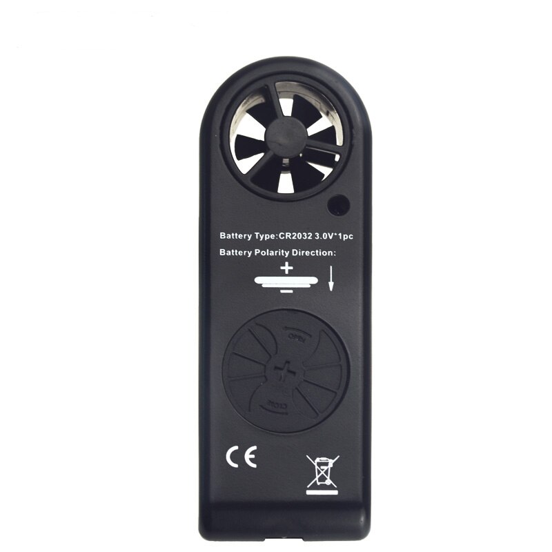 Mini Handheld Anemometer HoldPeak HP-816B with Wind Temperature Measurement and Wind Speed Range 0.3 -30m/s