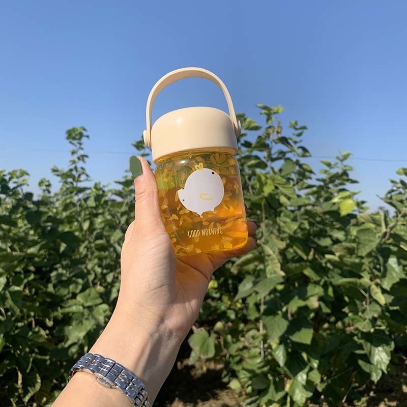 Cute super glass Mini Portable Water Cup 180ML Transparent Pocket Cup