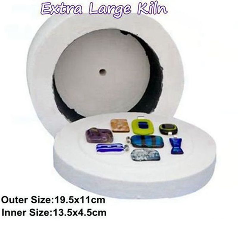 horno de microondas Extra grande para fusión de vidrio herramienta de fabricación de joyas DIY 7,6*4,3 pulgadas