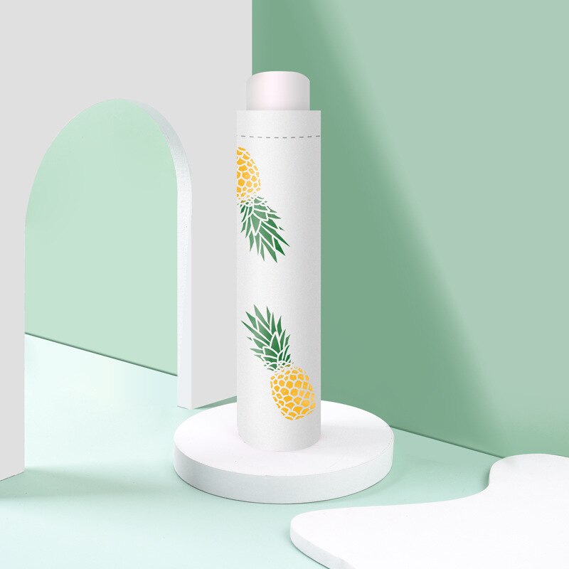 Leuke Vrouwen Paraplu Verse Meisje Kleine Aardbei Regen En Zon Tweeërlei Gebruik Paraplu Macaron Kleur Vinyl Zon Bescherming parasol: 2 milk white