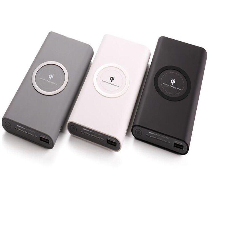 Banco de energía Universal de 10000mAh, cargador portátil inalámbrico qi, para iPhone 8P, Samsung S6, S7, S8