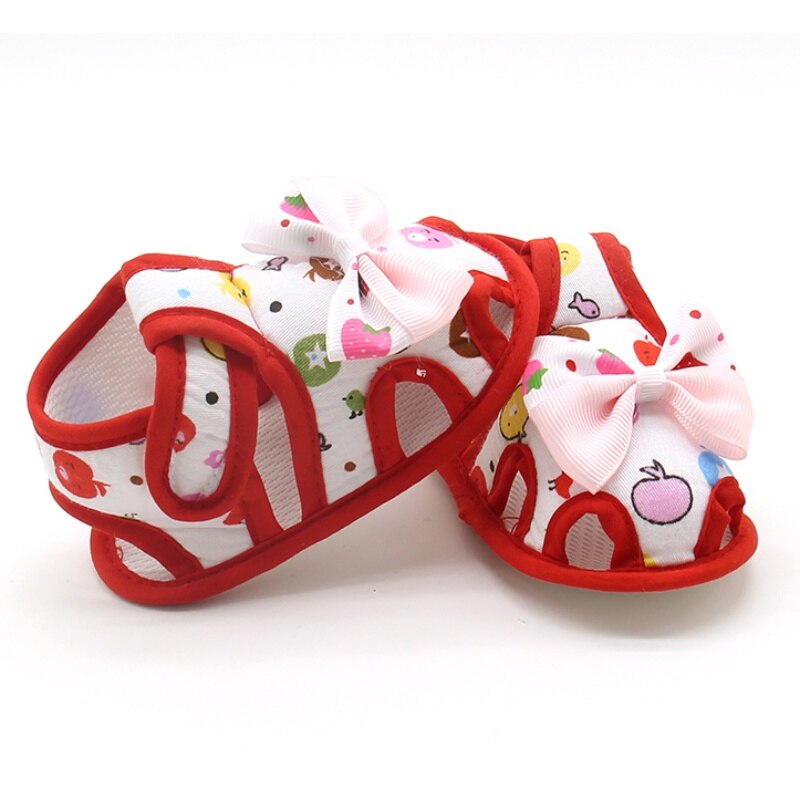 Baby schuhe Sandalen Blume Druck Für Mädchen Herbst Baumwolle Prinzessin Baby Kleinkind freundlicher Weiche Weiche Sohle Stoff Schuhe