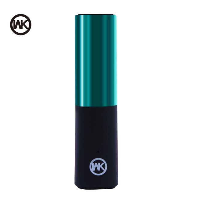 Wekome Draagbare Oplader Voor Xiaomi Powerbank Mini Power Bank Lippenstift Externe Accu Voor Iphone X Xiaomi Bateria Externa: Blue Powerbank