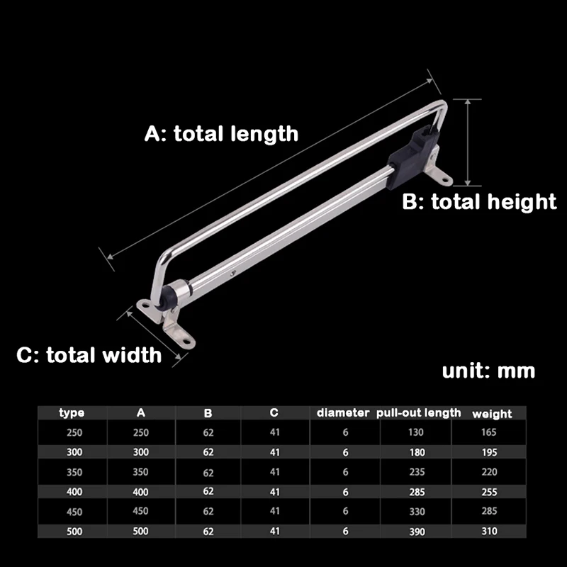 Stainless Steel Retractable Wardrobe Rail Clothes Hanger Towel Coat Racks Adjustable Closet Rod Rail Organizer Rack