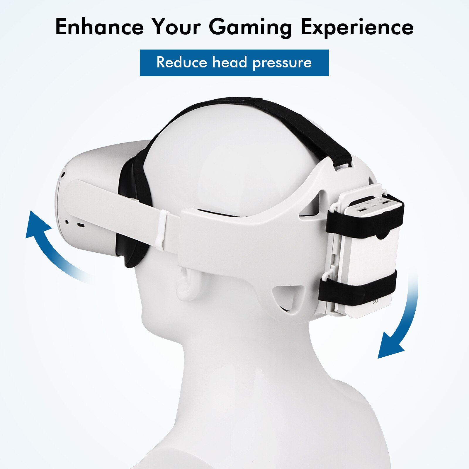 Voor Oculus Quest 2 Halo Band Hoofd Band Beschermhoes Siliconen Handvat Cover Set Vr Elite Band Voor Oculus Quest2 accessoires