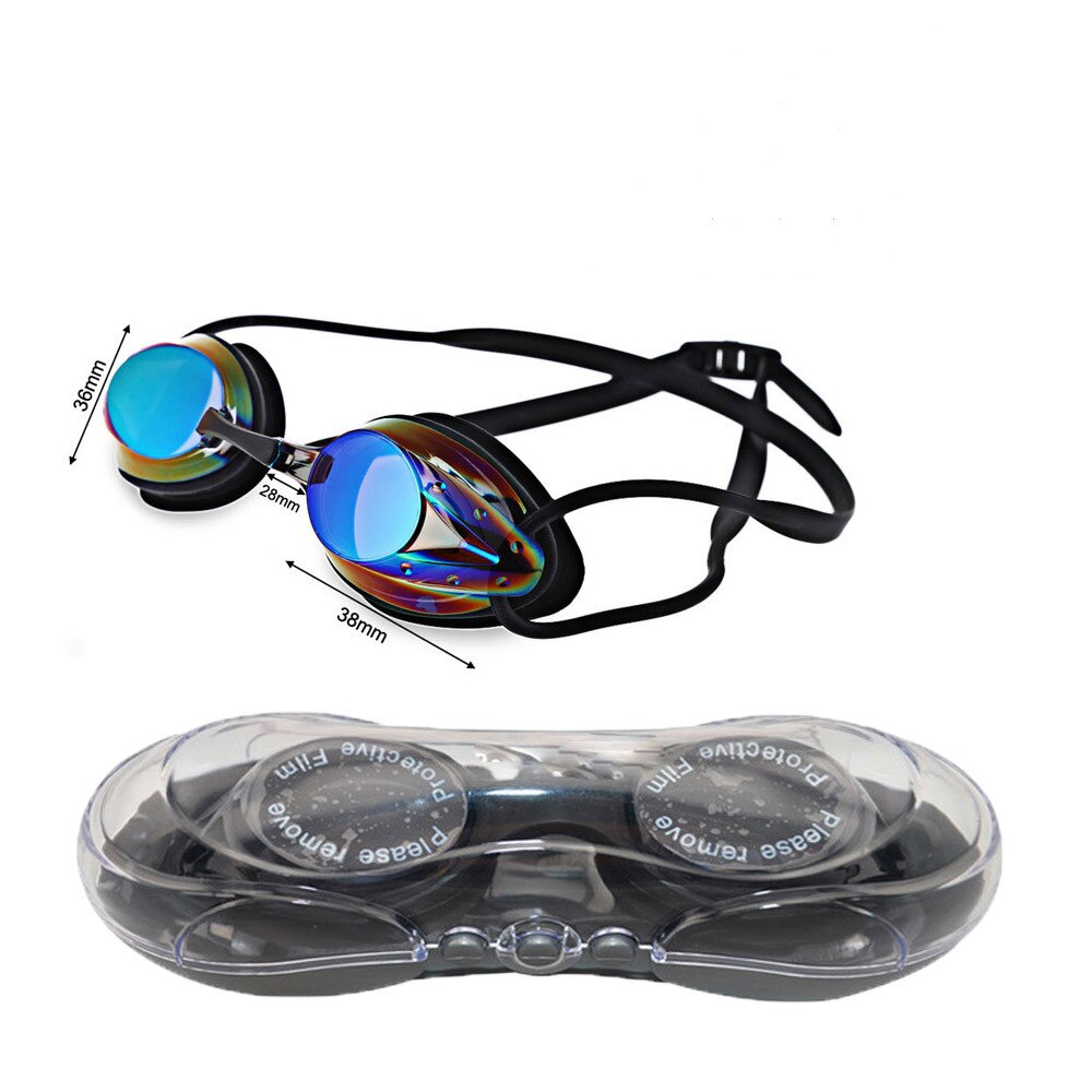 Mystyle Zwemmen Goggle Volwassen Verstelbare Galvaniseren Waterbestendig Anti-Fog Uv Bescherming Zwemmen Goggle 6 Kleuren Eyewear