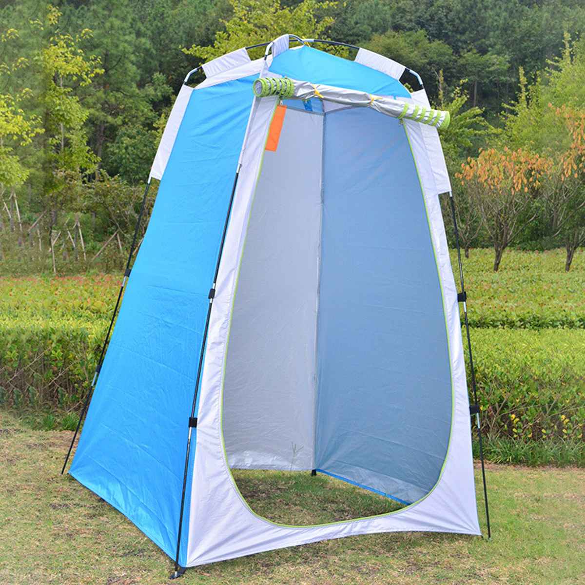Draagbare Privacy Douche Toilet Bad Waterdicht Veranderende Paskamer Camping Tent Shelter Voor Outdoor Strand: Blauw