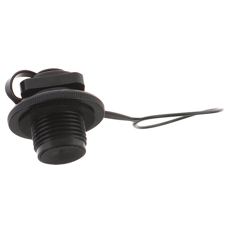 Válvula de aire negra, tapa de Sellado seguro para colchón inflable, cama de aire, 1 unidad