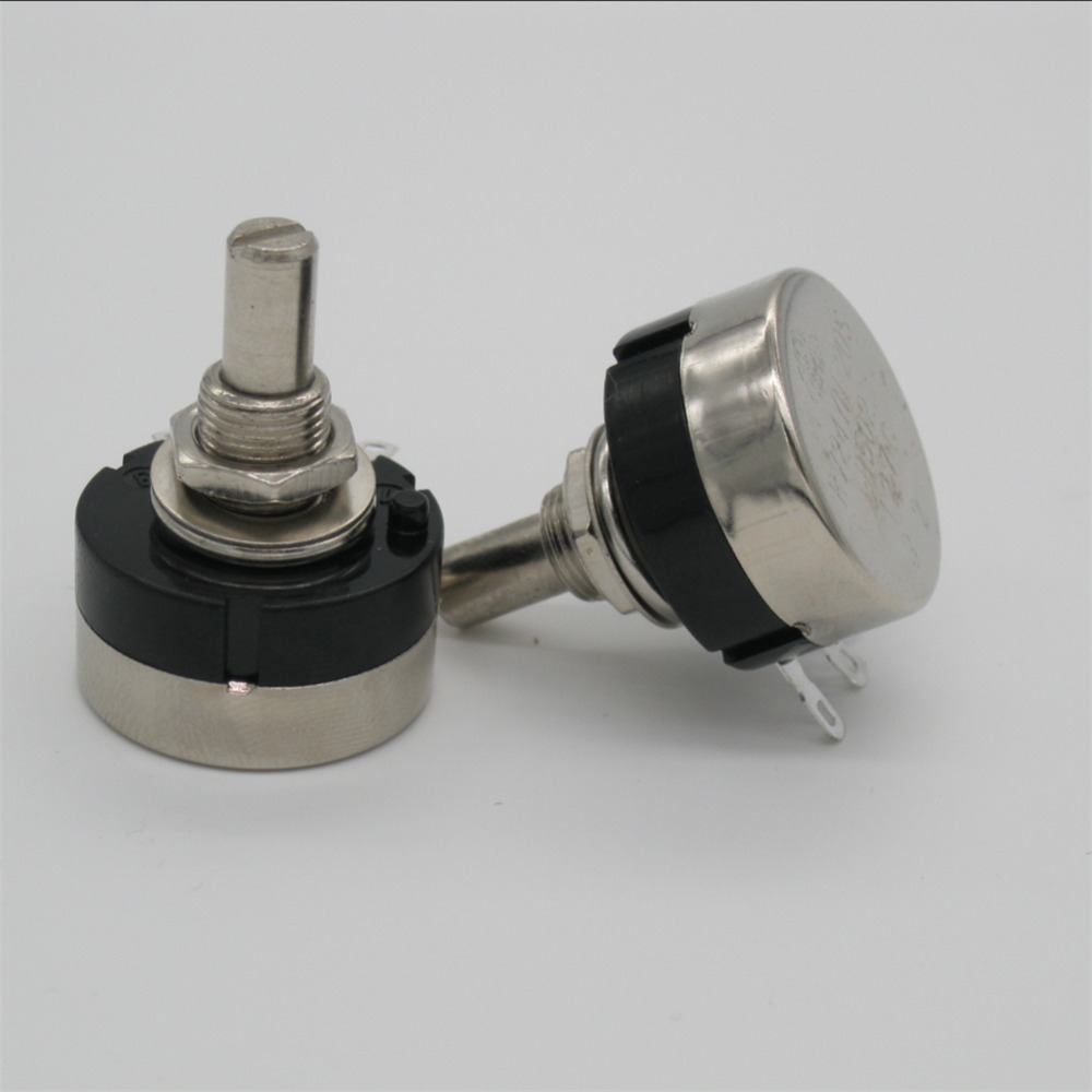 2pcs RV24YN20S B101 100 ohm Carbon film potentiometer single-turn potentiometer + 2pcs A03 knob + 2pcs dials