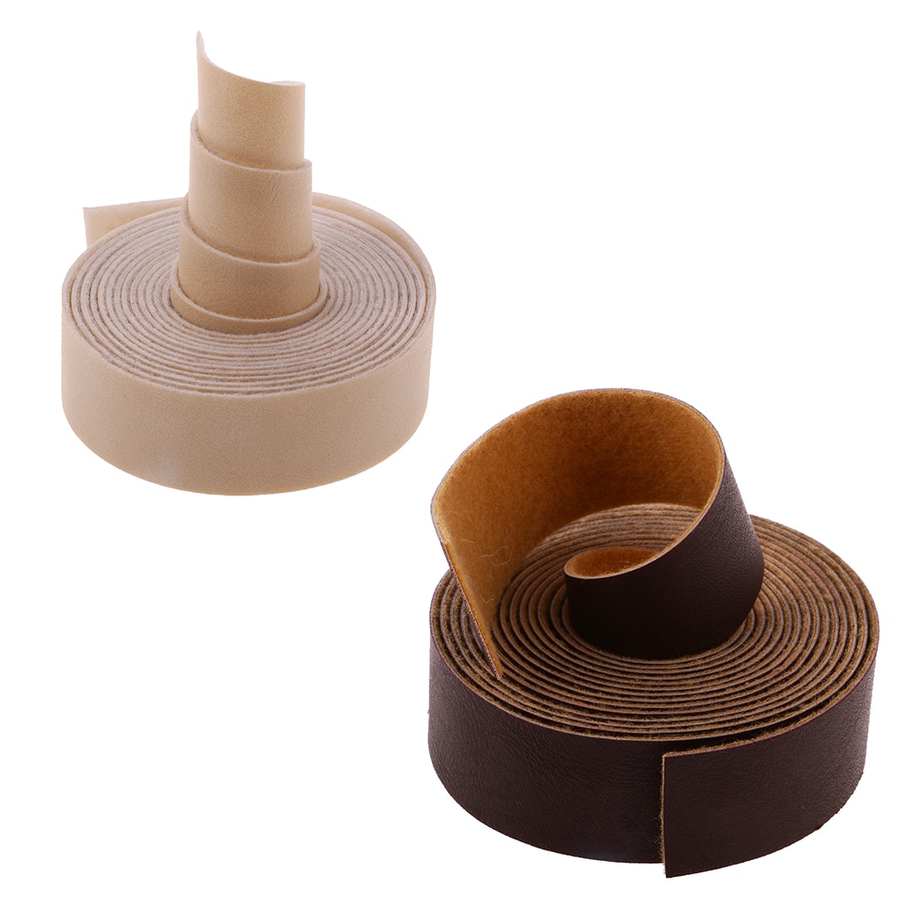 2 rollos de 10m DIY correas de cuero de PU tiras anchas bolso Correa hacer accesorios