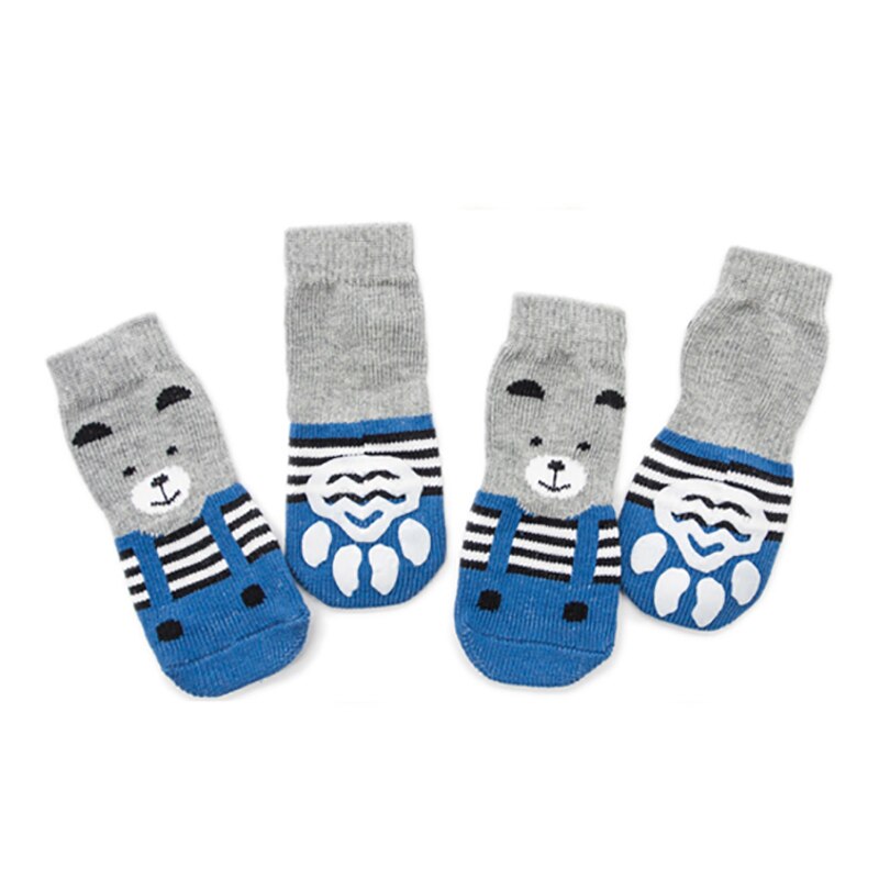 Indoor anti-slip socks for dogs and cats dog&amp;cat socks Paw protection for animals-paw protection and traction to silicone gel