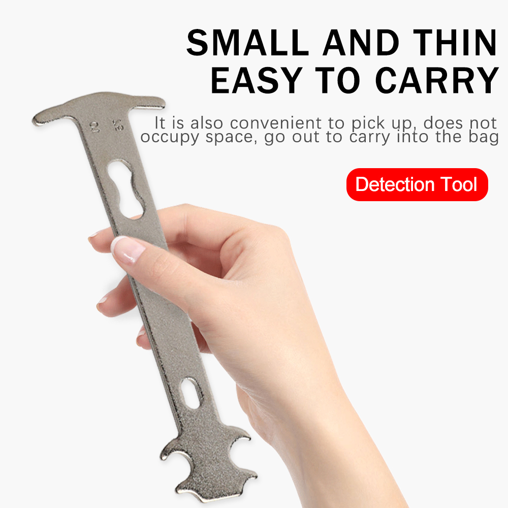 Comprobador de desgaste de cadena de bicicleta, herramienta de reparación, medidor de cadenas de bicicleta, Regla de medición, herramienta de reparación de reemplazo de cadena MTB, accesorios de ciclismo