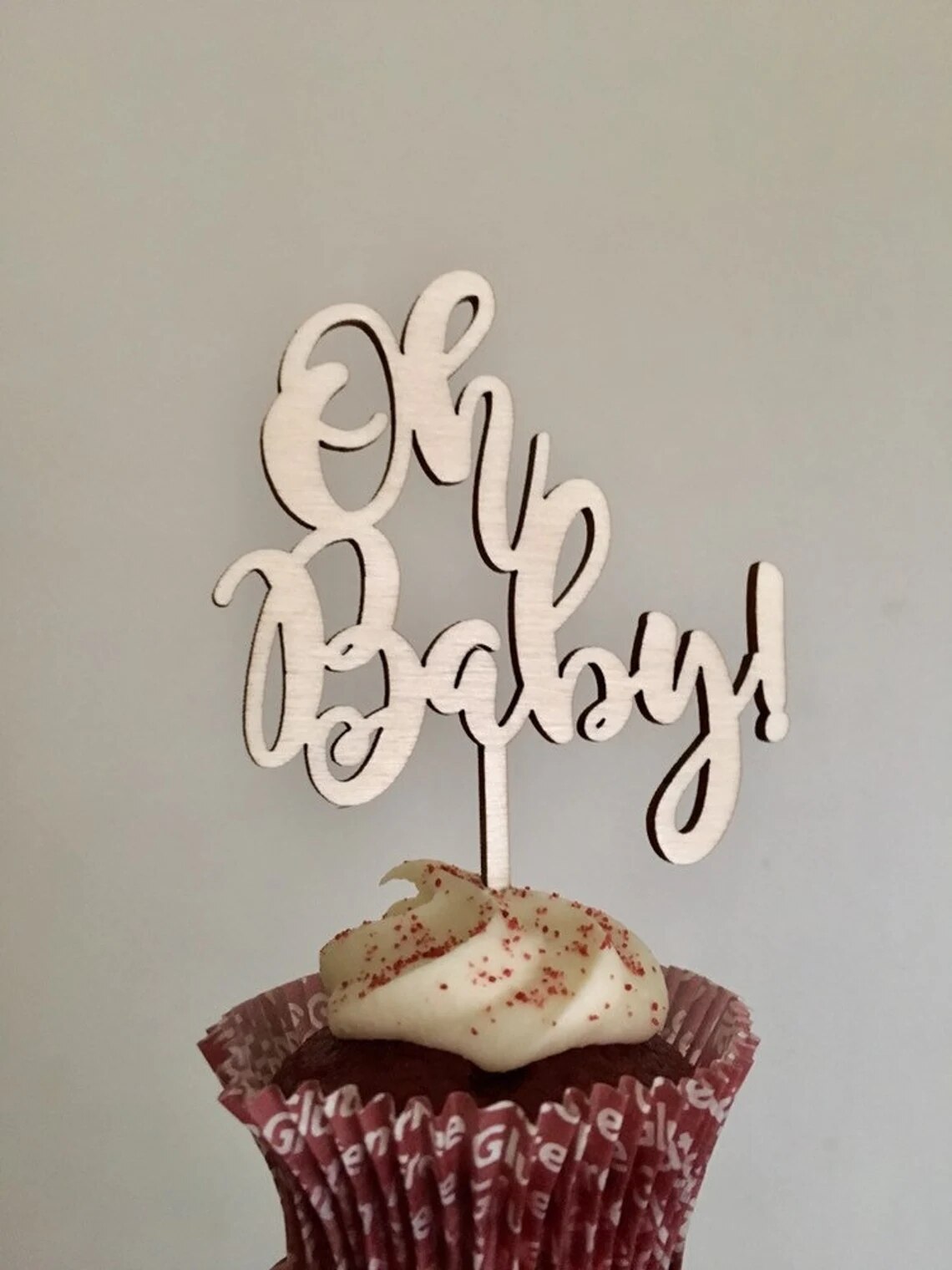 Oh Baby cupcake Deckel, Cupcake Deckel Baby dusche... – Grandado
