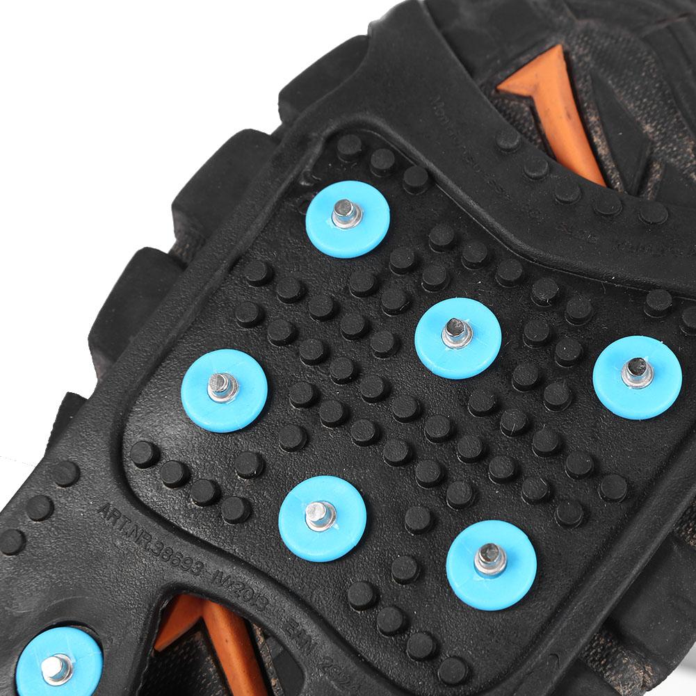 11 Studs Shoe Crampons Anti-Skid Ice Gripper Spike Anti Slip Snow Walk Traction Cleats Outdoor Over Shoe Boot Ice Snow Grips
