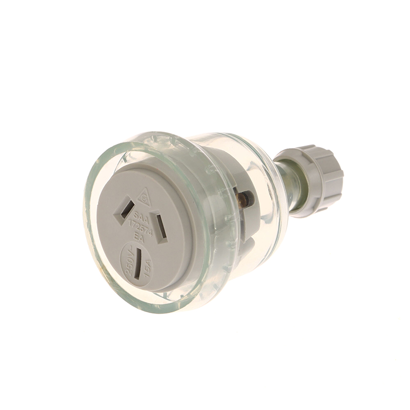 1Pc SAA Rewirable Plug Socket Australian Male Plug Female Socket 3 Prong Electrical Socket Grounded Rewire Socket DIY Assembled: SKY BLUE