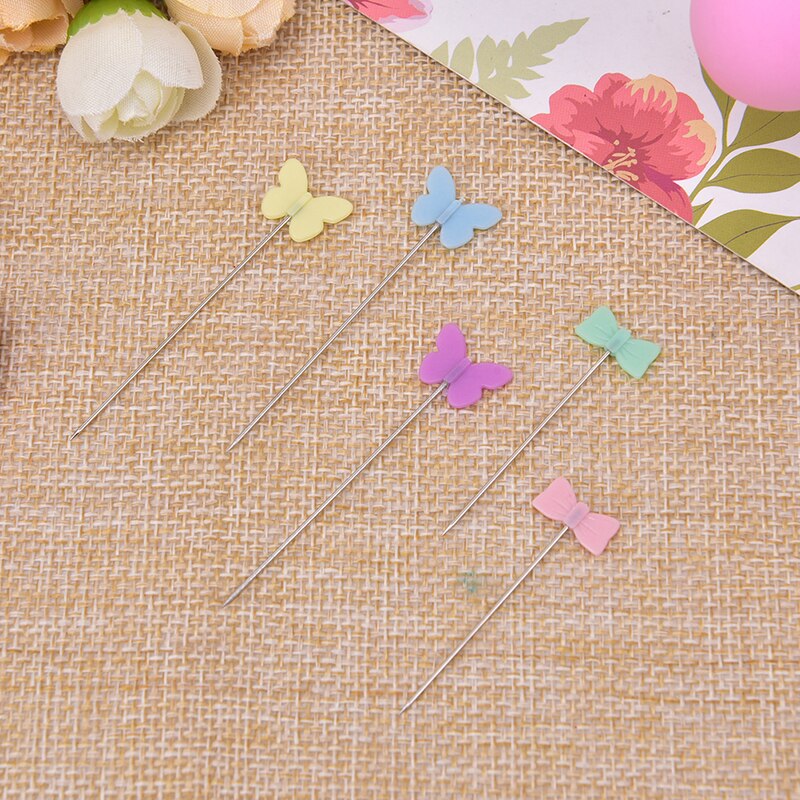 100Pcs/lot Sewing Accessories Patchwork Pin With Box DIY Button Head Pins DIY