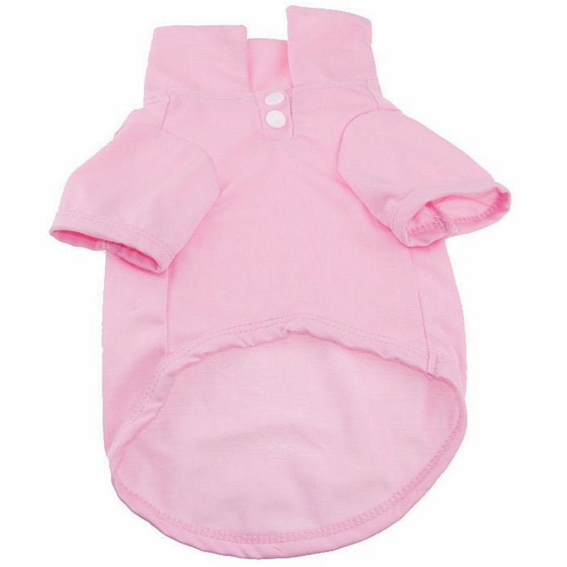 Luxe Hondenshirt Voor Kleine Honden Zomer Hond Poloshirt Schattige Zachte Puppy Kleding Effen Kat Shirt Chihuahua Hond Kleding Huisdier Kostuum: Licht Geel / S