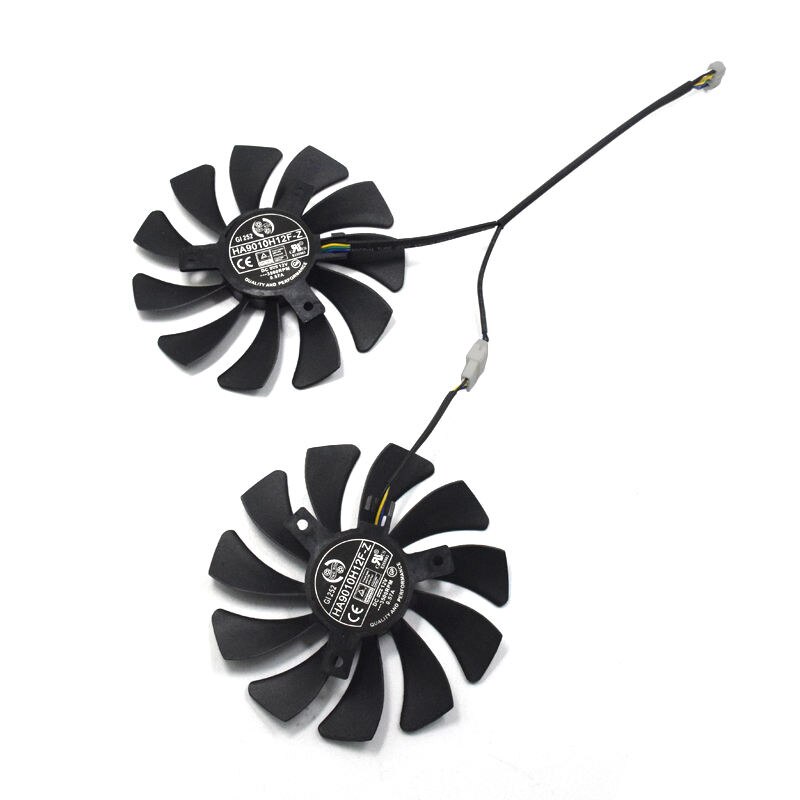 1 paar grafikkartenlüfter 85mm ha9010 h 12f-z 4- poliger kühlerlüfter ersatz für msi gtx 1060 oc 6g gtx 960 p106-100 p106 gtx 106