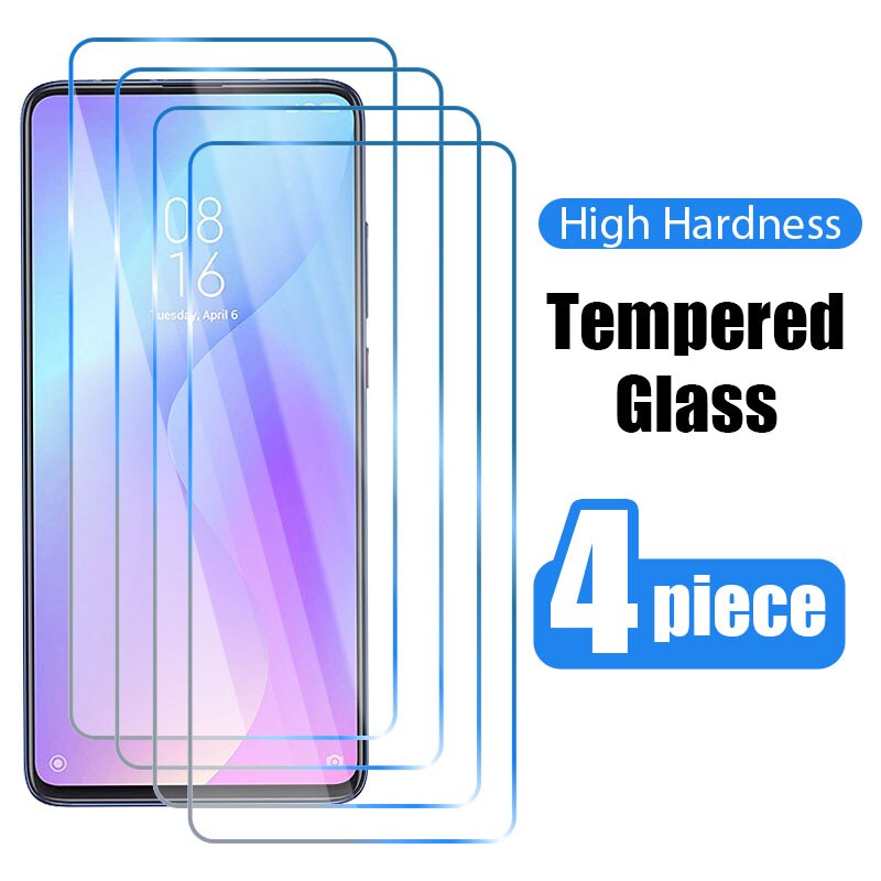 4 pezzi di vetro temperato per Xiaomi mi 9 10 11 lite 5g 9t 10t pro pellicola proteggi schermo per Xiaomi mi a2 a3 lite note 10 lite Glass