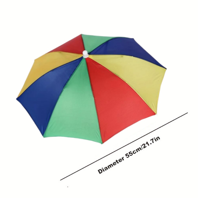 Paraguas plegable para la cabeza, sombrero de pesca portátil impermeable de 55CM, sombrero de lluvia manos libres para senderismo, Camping, paraguas de camuflaje para adultos: Lavanda