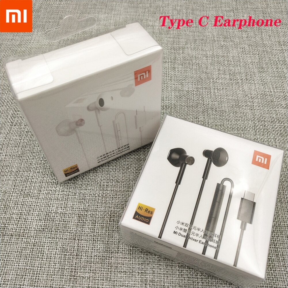 Xiaomi Mi 9 Hybride Dc Seo In-Ear Oortelefoon Type C Oortelefoon Met Microfoon Draad Control Dual Driver Voor mi 10 11 10T Pro 10T Lite 8 9 Se