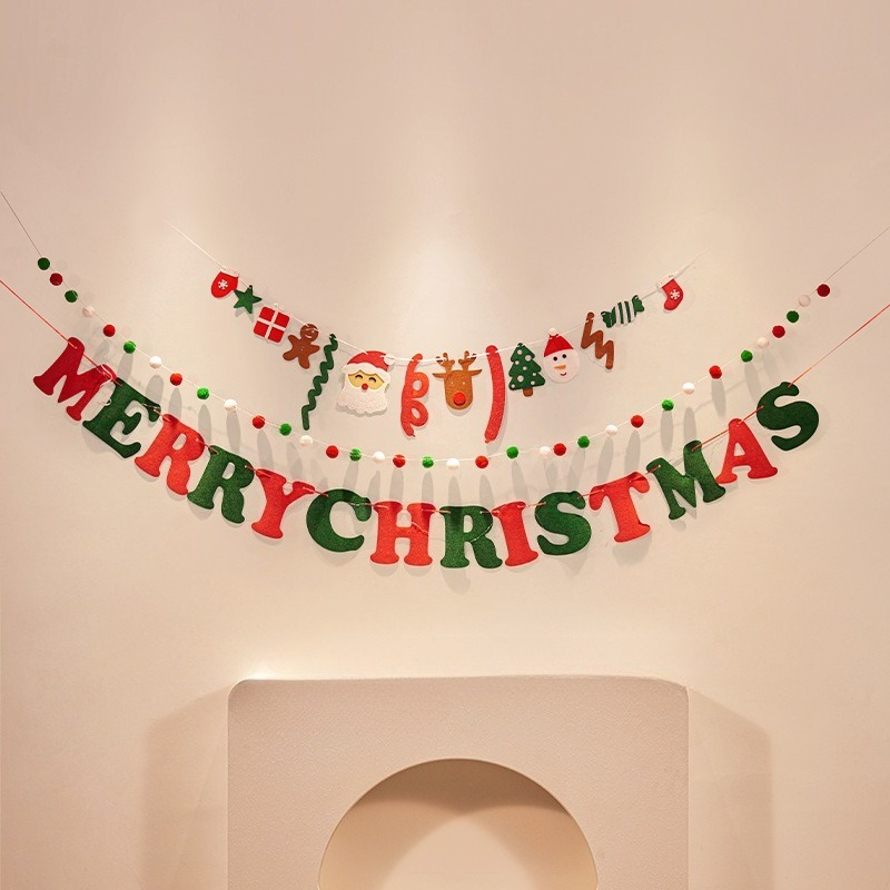 Christmas decorations, tree ornaments, indoor LED lights, pictures, background walls, atmosphere, scenes, decorations and flags.: Olive
