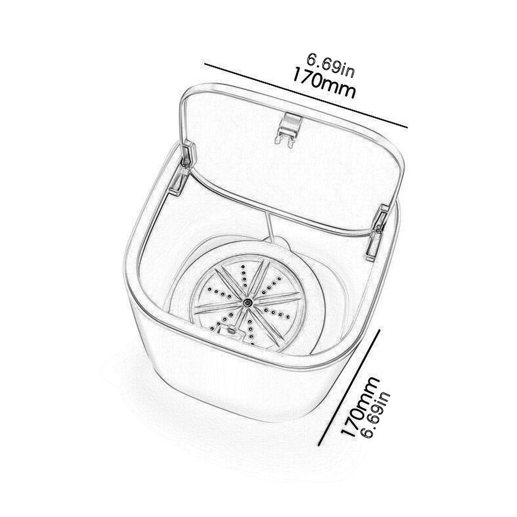 Portable Practical Super Shock Wave Turbine Washing Machine Household Dormitory Usb Washing Machine