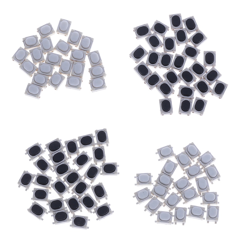 20Pcs 3*4*2.5Mm Smd Tact Switch 4 Pin Touch Micro Switch Push Button Switches