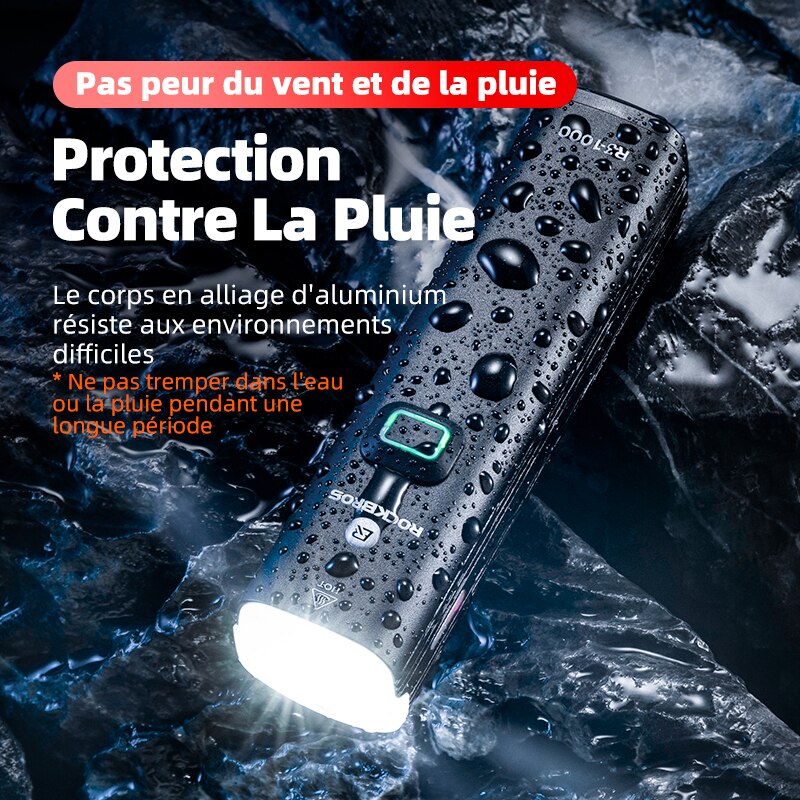 Éclairage Vélo, 4000mAh, Ensemble Lumière LED Puissante USB Rechargeable Etanche, 5 Modes Phare Éclairage Vélo, 4000mAh, Ensemble Lumière LED Puissante USB Rechargeable Etanche, 5 Modes Phare