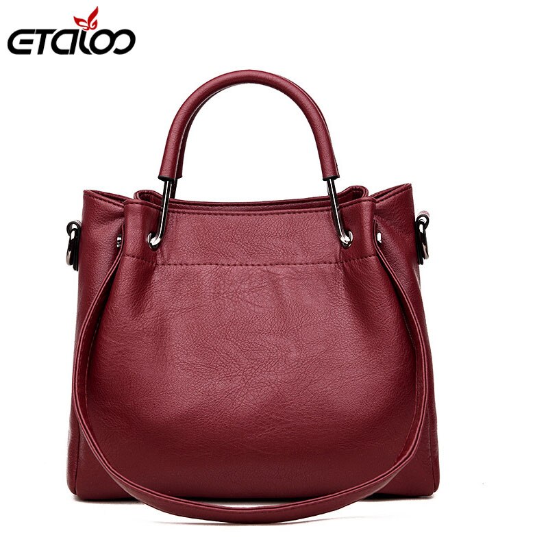 Women Style Handbag Female Luxury Chains Bags Sequined Zipper Messenger Bag PU Leather Tote: Red