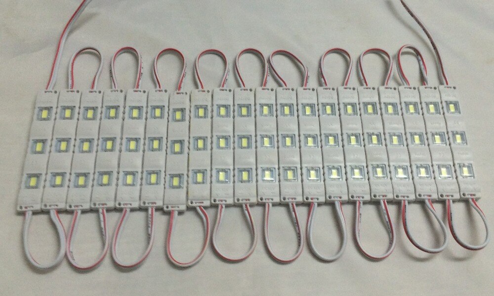 20pcs super bright 5730 LED Module 12V Injection Molding module clear lens waterproof IP65