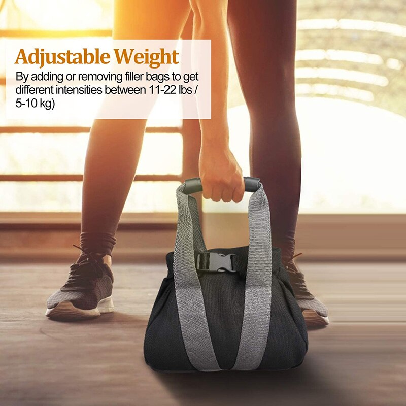 Regulowany Kettlebell, płócienne worki z piaskiem robić ćwiczeń zdatność trening z piaskiem robić treningu domowego, jogi, zdatność