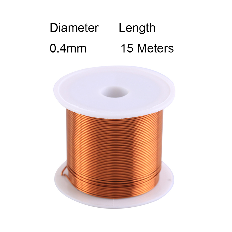 Cable de cobre de 0,06mm, 0,08mm, 0,1mm, 0,15mm, 0,2mm, 0,25mm, 0,3mm-0,65mm, Cable magnético, bobina de alambre de bobinado de cobre esmaltado: Gris