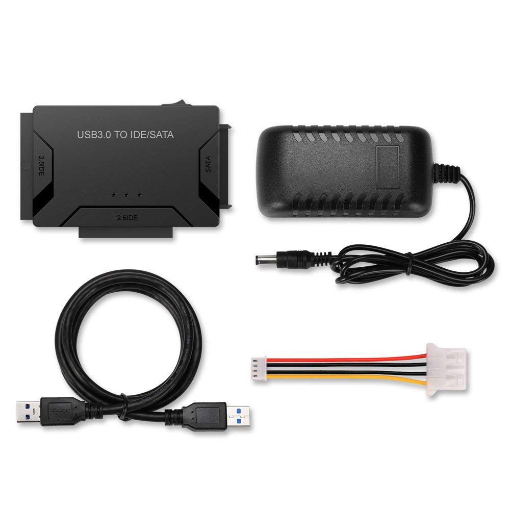 Adaptador USB a SATA IDE HDD, Cable USB 3,0 a 2,5 "/3,5", convertidor de disco duro Sata IDE, Cable de conversión de transferencia de datos 3 en 1 para PC