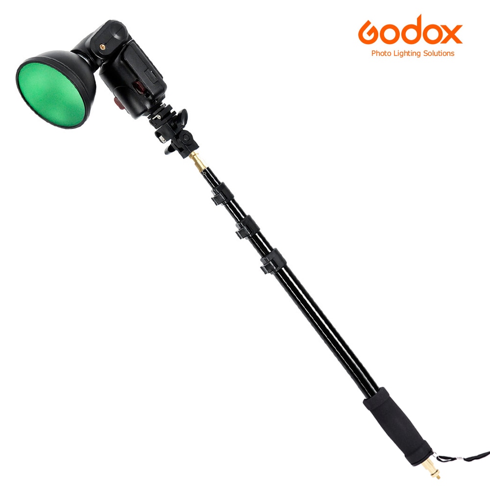 Godox AD-S13 21-63 "/55-160cm Tragbare Licht Boom Pole-Stock vier abschnitt mit 1/4" Außengewinde für WITSTRO Blitz AD180 AD360