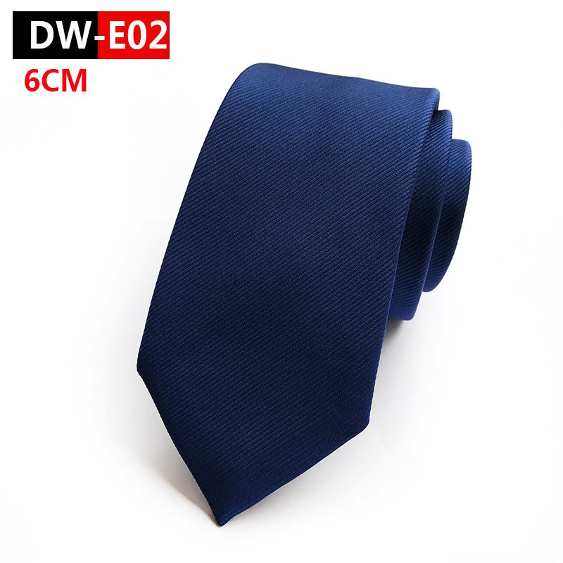 Corbatas de seda de tejido Jacquard para hombre, corbatas de Color liso, vino, Azul, Negro, morado y plata, 6cm, 100%: DW-E02