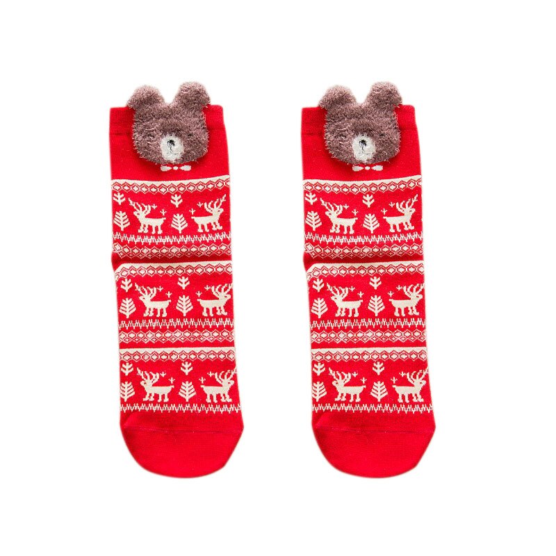 Christmas Socks Santa Claus Kids Unisex Xmas Funny Socks FOR Girl: D
