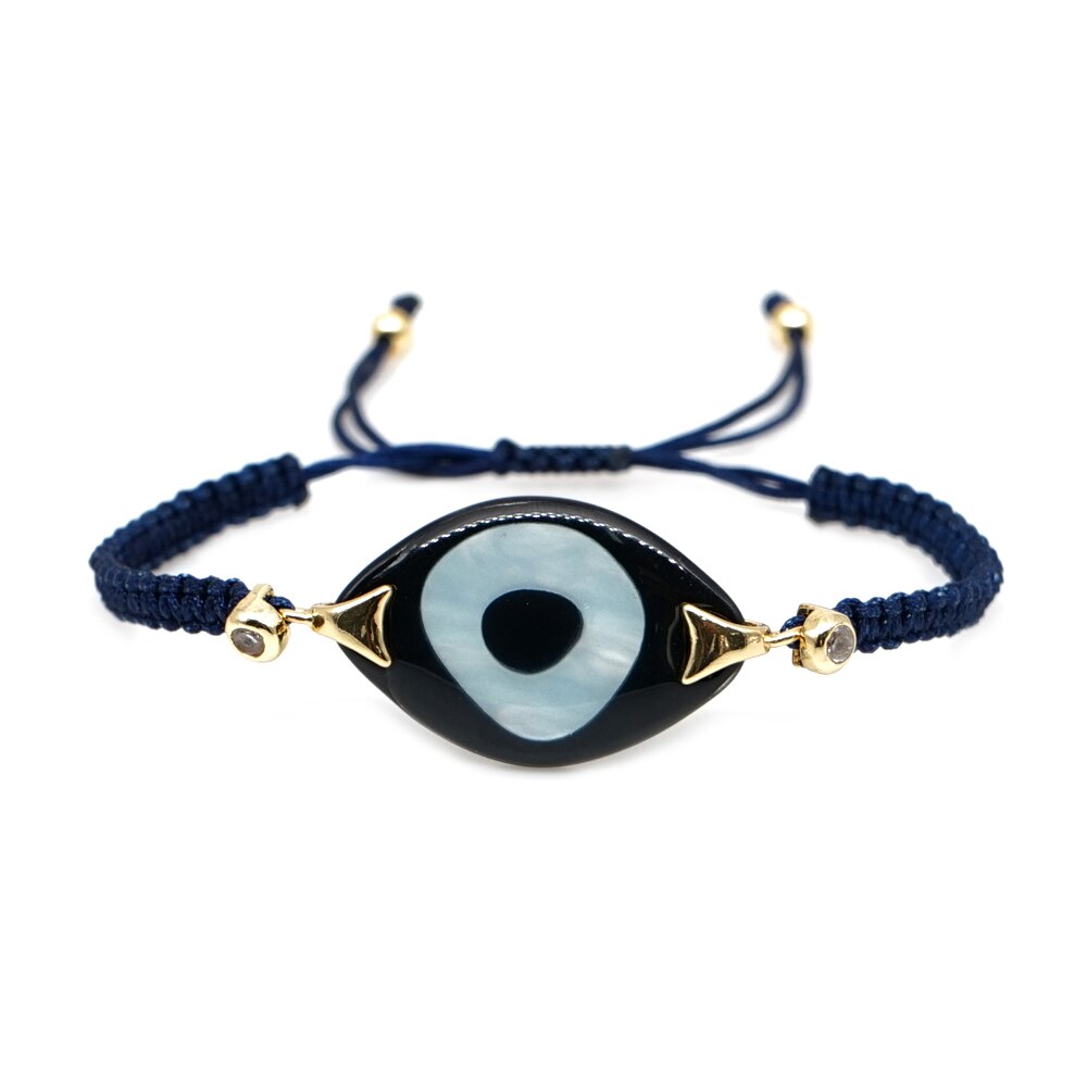 Go2 boho ins turkse boze oog armband voor vrouwen sieraden gevlochten vriendschapsarmbanden geweven pulseras sieraden: B-b190055i