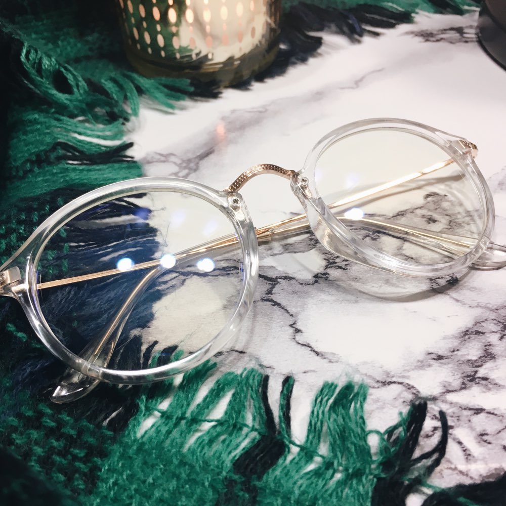 Gafas redondas transparentes con montura transparente para mujer, anteojos para miopía, montura de gafas para hombre, gafas ópticas contra rayos azules,