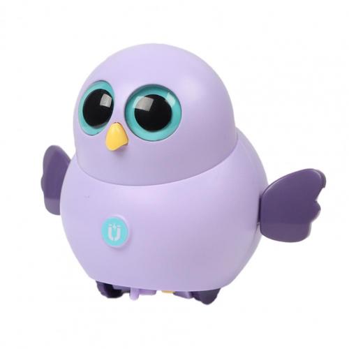 Pollo oscilante eléctrico, polluelo de juguete magnético de plástico con dibujos animados para el hogar: Morado