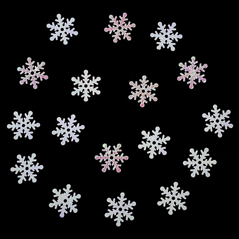 Confeti de copos de nieve artificiales para Decoración de mesa, confeti de Navidad brillante, copos de nieve artificiales, adornos de árbol de Navidad de nieve, para invierno, para boda, 270 Uds.