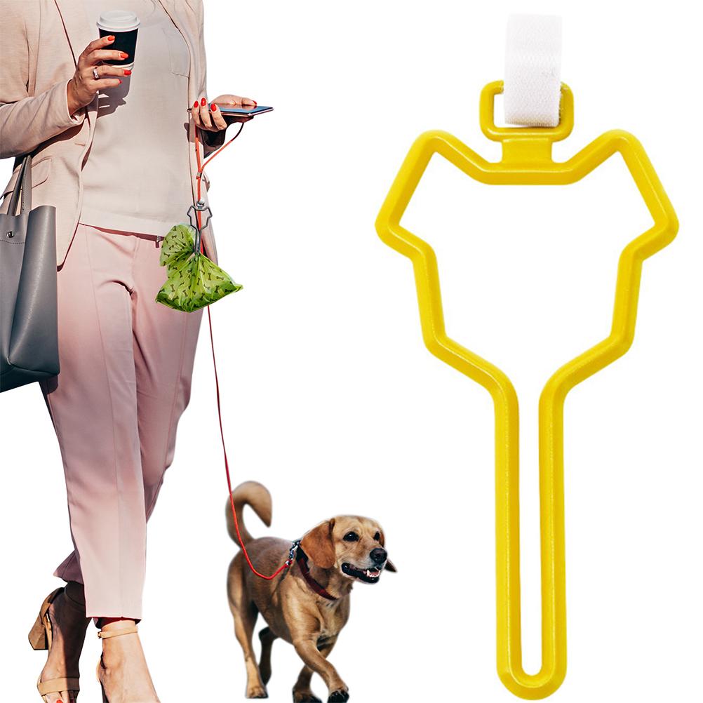 Hond Tractie Distributeur Handsfree Hond Kak Tas Houder Stevig Duurzaam Gebruikt Voor Sleepkabel Om Fix Vuilniszak dierbenodigdheden: Yellow