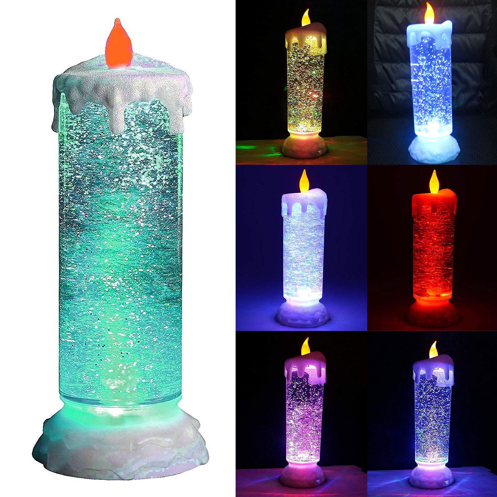 Farbe-Veränderbar Kerze bilden LED Nachtlicht Hause Schreibtisch Party Dekor Lampe Atmosphäbetreffend-Dekorative Lichter LED Nacht licht